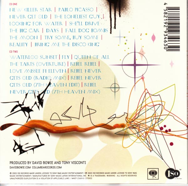 Back Cover, Bowie, David - Reality